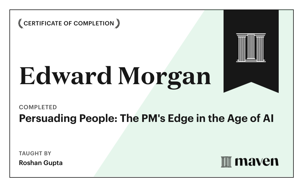 Certificate for Persuading People: The PM's Edge in the Age of AI