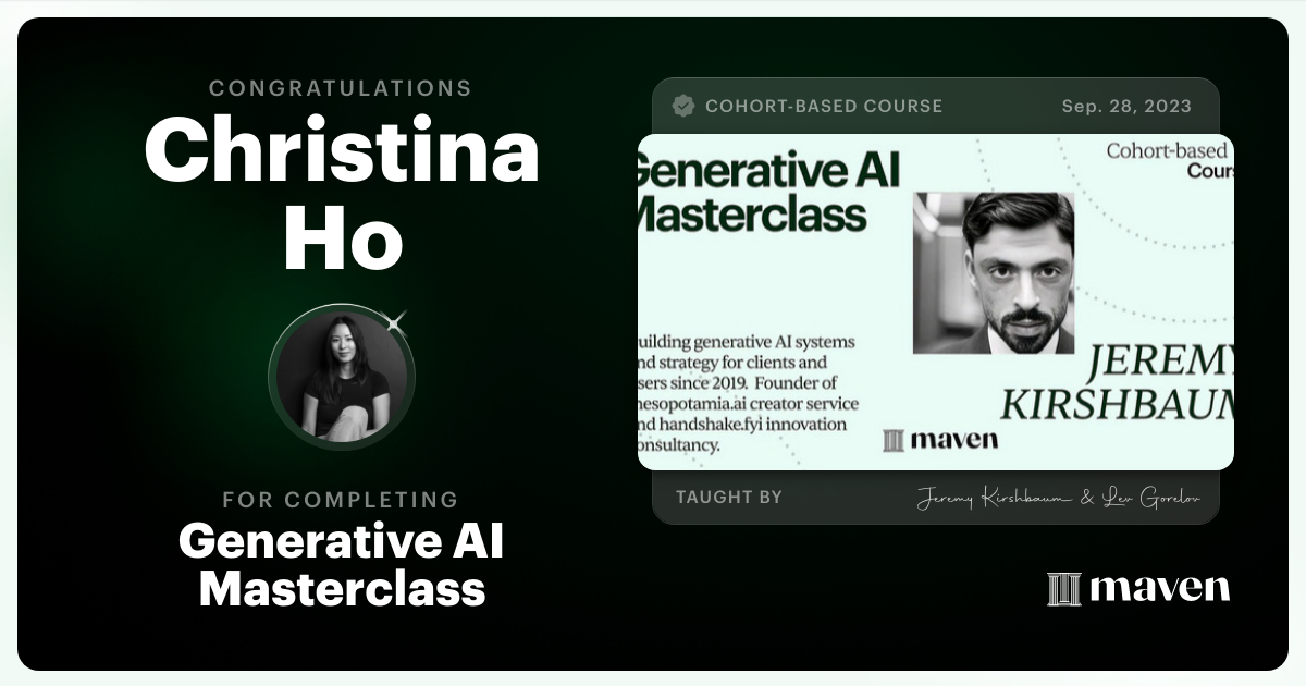 Certificate of Completion for Scale Business Intelligence with AI