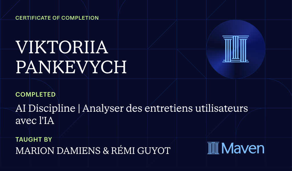 Certificate for AI Discipline | Analyser des entretiens utilisateurs avec l'IA