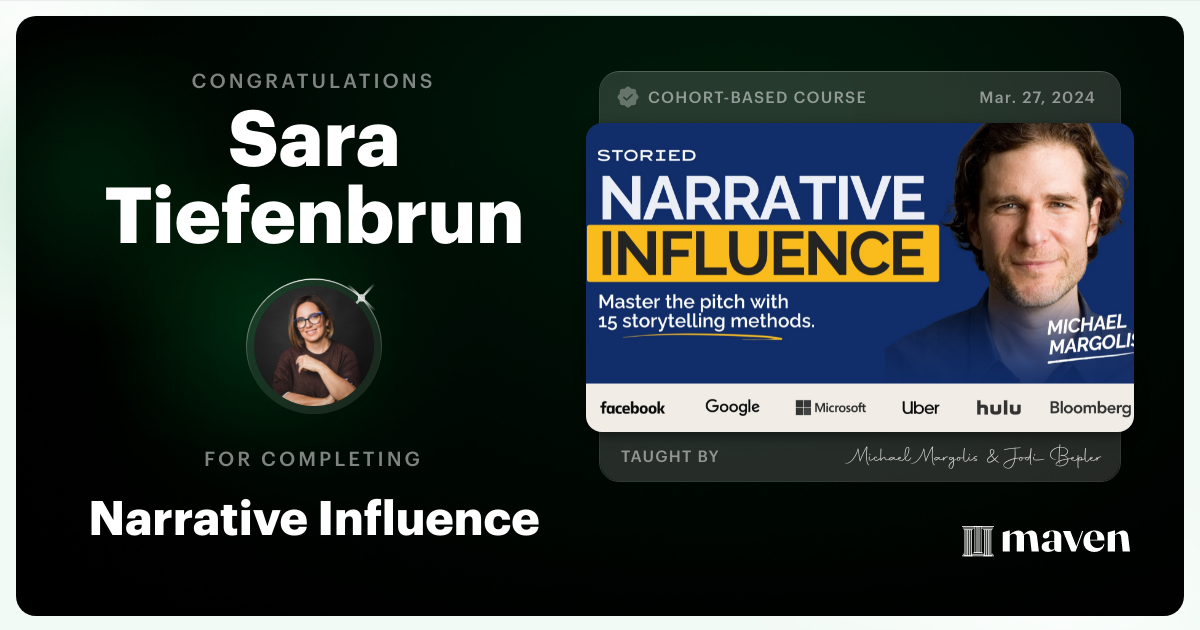 Certificate of Completion for Influence at Scale for VP & Dir-Level Leaders