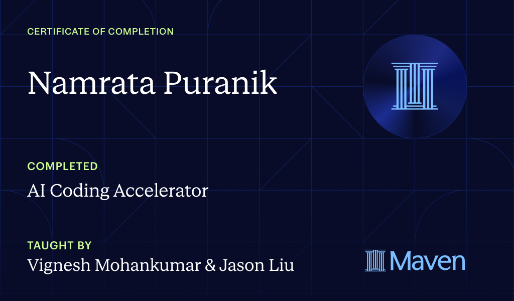 Certificate for Agent-First Software Engineering