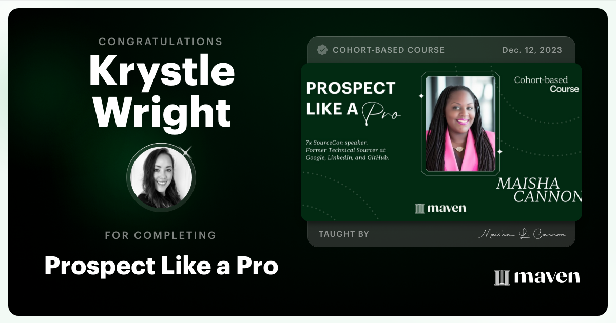 Certificate of Completion for Prospect Like a Pro