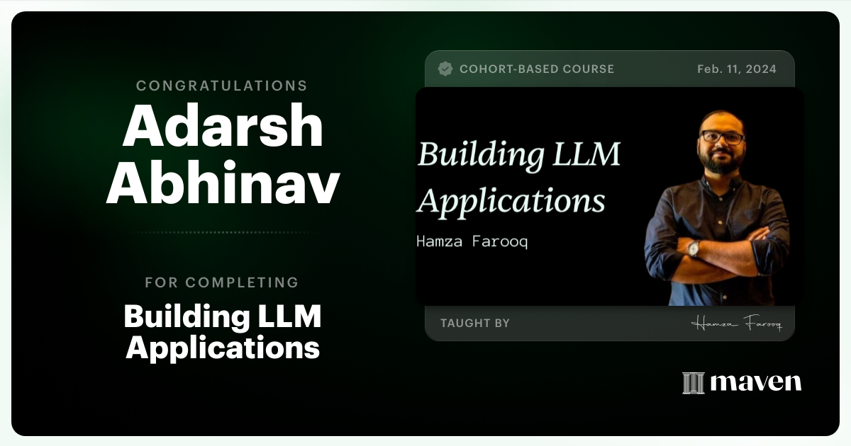 Certificate of Completion for Agentic AI System Design for PMs