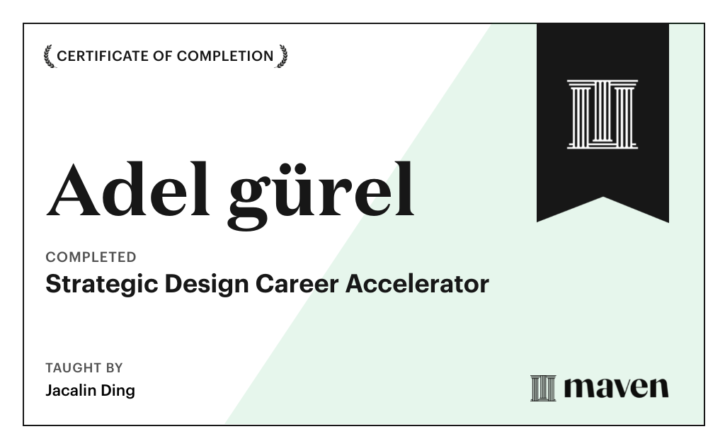 Certificate for AI-Powered Strategic Design Accelerator