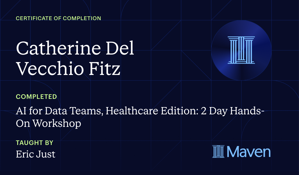 Certificate for Private & Local AI for Healthcare: 2 Day Hands-On Workshop