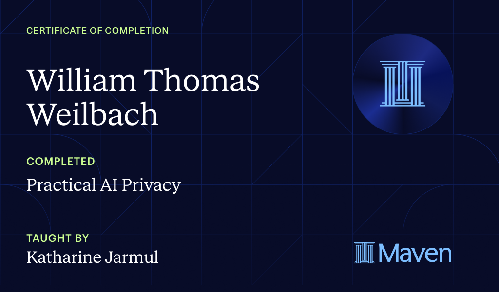 Certificate for Practical AI Privacy