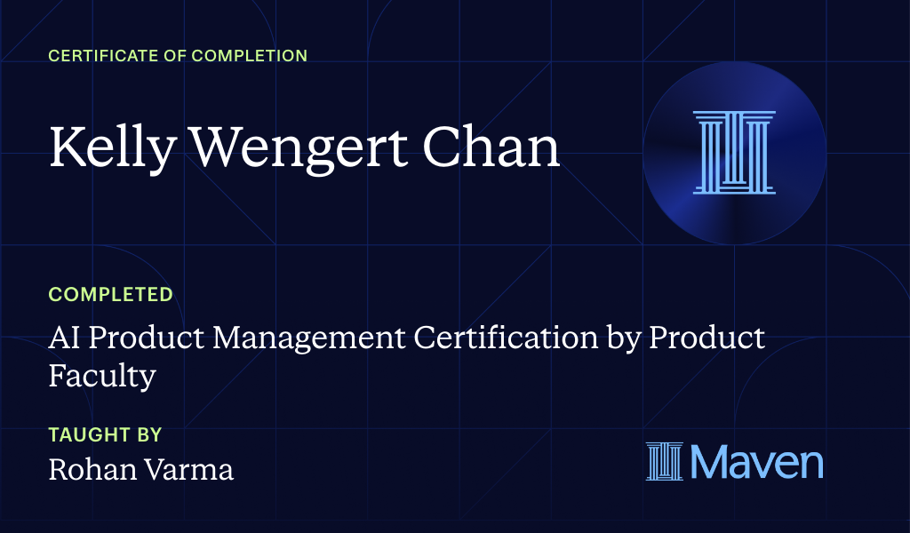 Certificate for AI Product Management Certification  Plus Get 6 More Live Certifications FREE