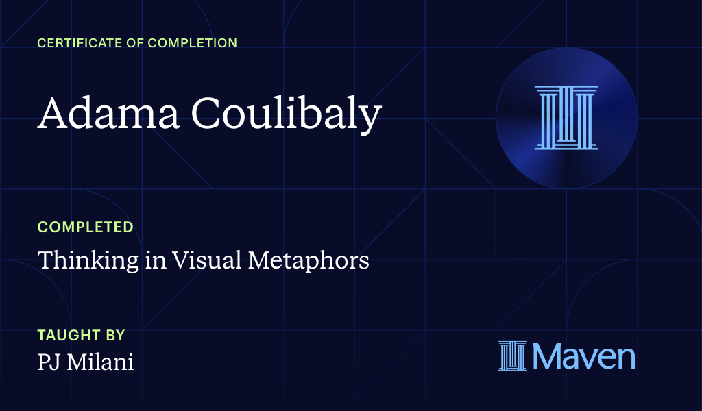 Certificate for Thinking in Visual Metaphors