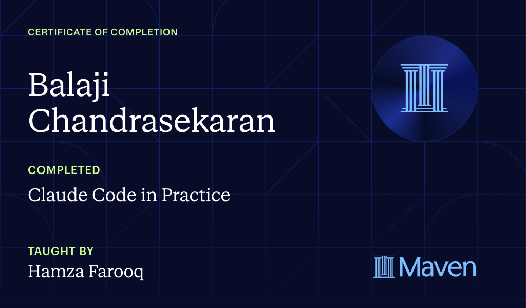 Certificate for Claude Code in Practice
