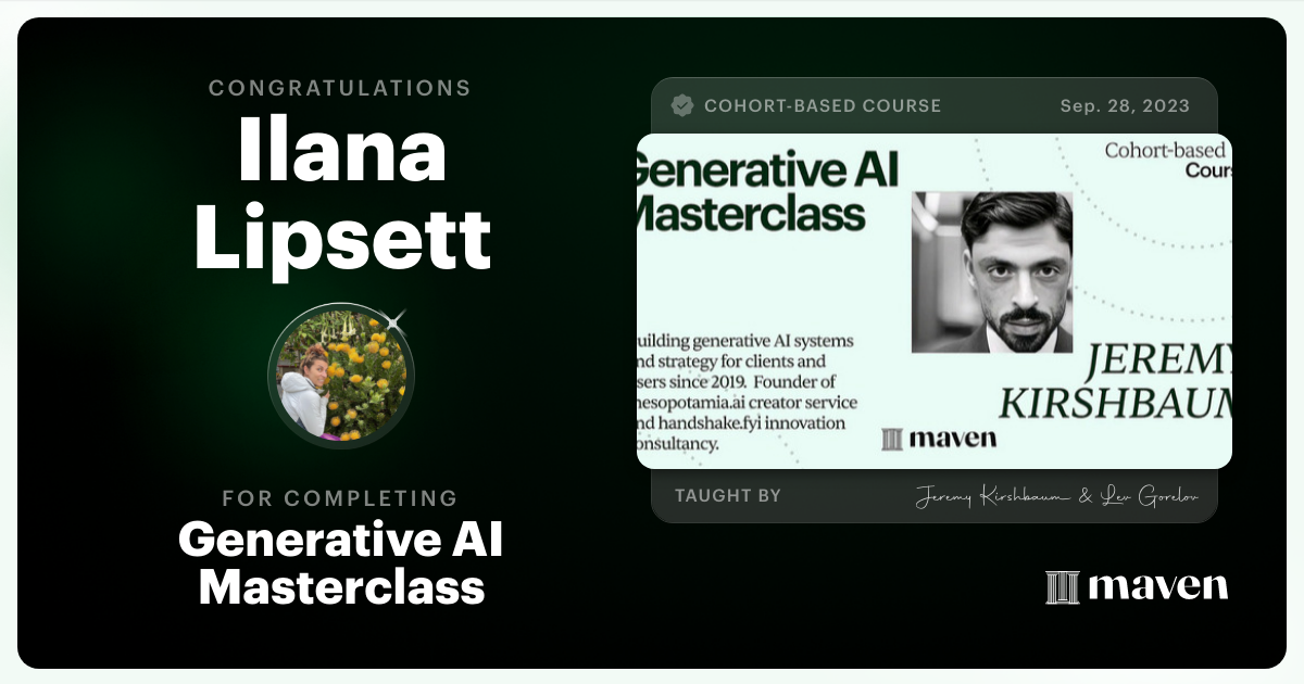 Certificate of Completion for Scale Business Intelligence with AI