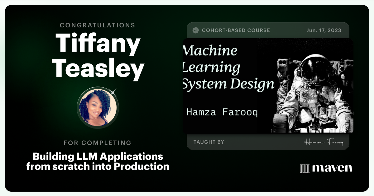 Certificate of Completion for Agentic AI System Design for PMs