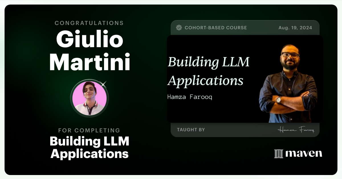 Certificate of Completion for Agentic AI System Design for PMs