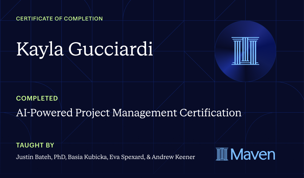 Certificate for Agentic AI for Project Management
