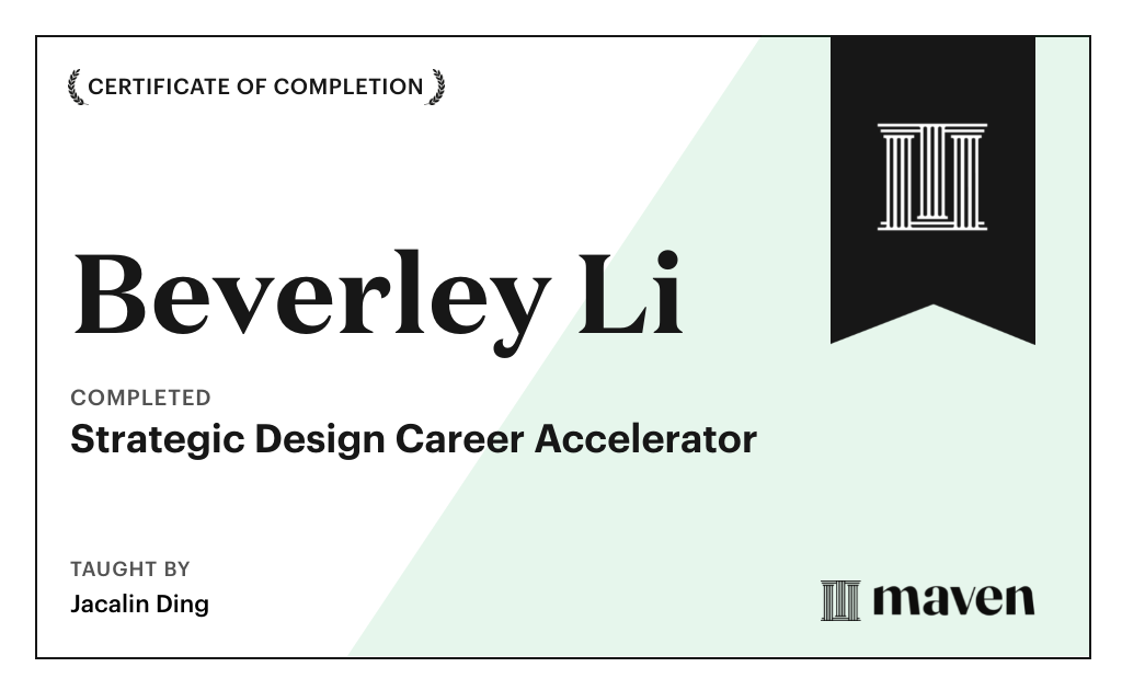 Certificate for AI-Powered Strategic Design Accelerator