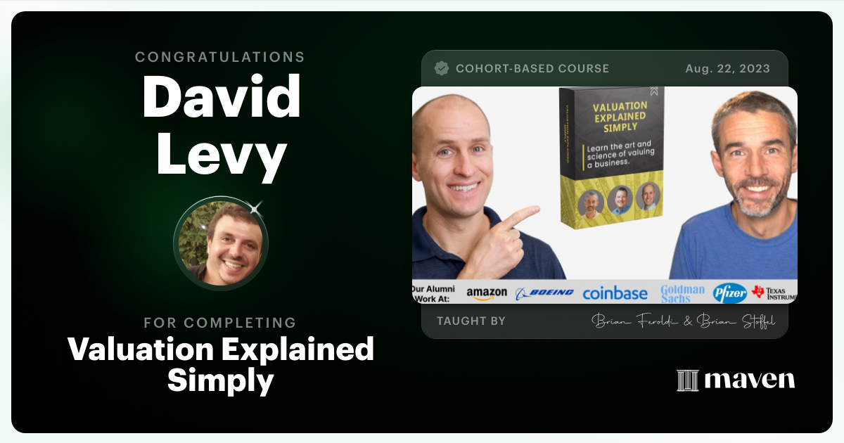 Certificate of Completion for Valuation Explained Simply