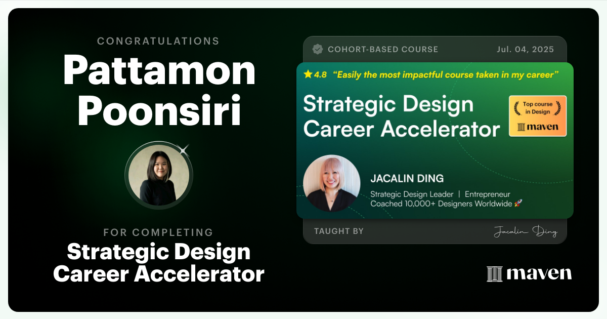 Certificate of Completion for AI-Powered Strategic Design Accelerator