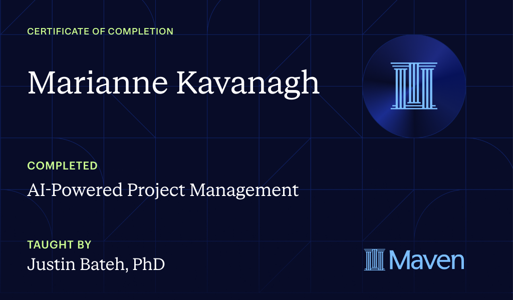 Certificate for AI-Powered Project Management