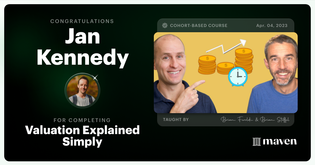 Certificate of Completion for Valuation Explained Simply