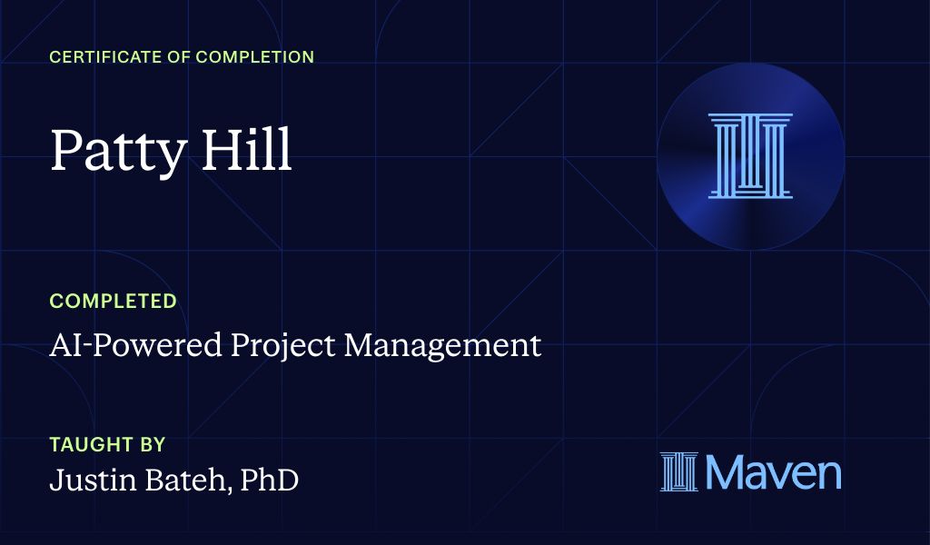 Certificate for AI-Powered Project Management