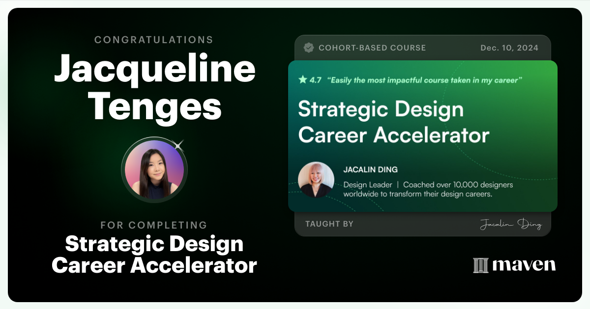 Certificate of Completion for AI-Powered Strategic Design Accelerator