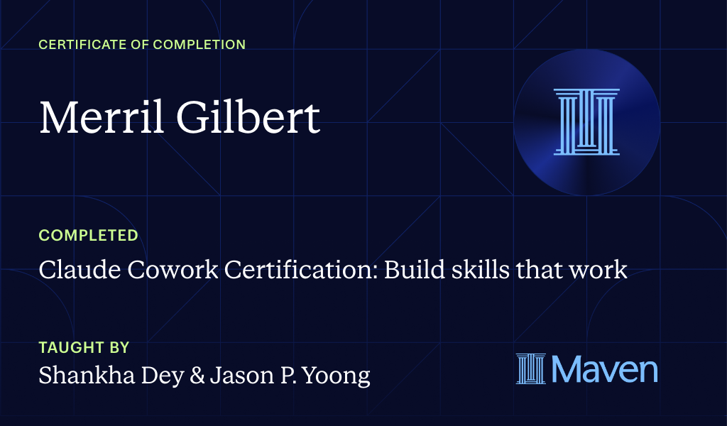 Certificate for Master Claude Cowork as a Non-Technical Pro