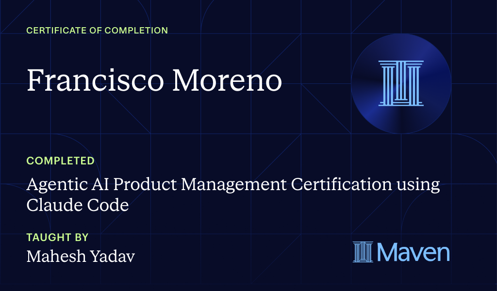 Certificate for Master Agentic AI for PMs and FDEs with Official Anthropic Claude Certifications