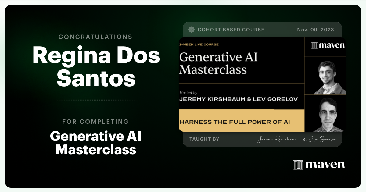 Certificate of Completion for Scale Business Intelligence with AI