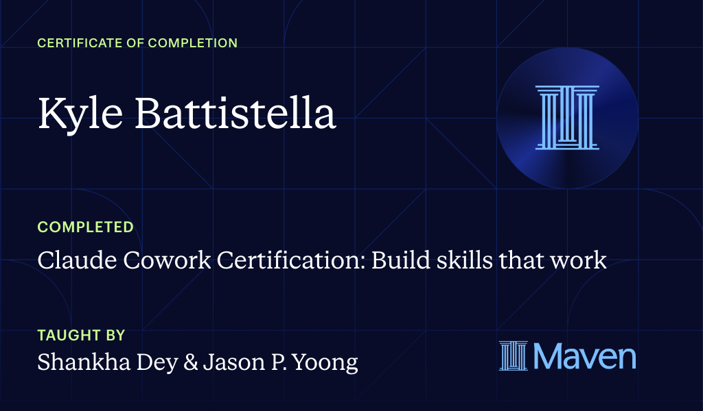 Certificate for Master Claude Cowork as a Non-Technical Pro