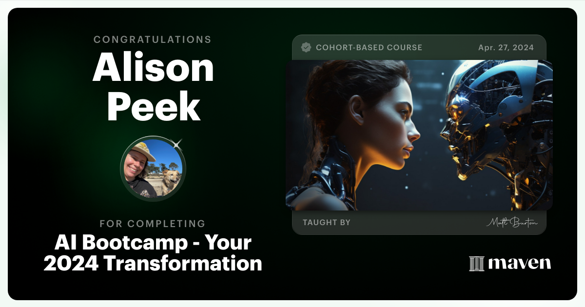 Certificate of Completion for Savant-AI for Leaders